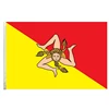 Sicilian Flags Three Legs Symble Flag Banner 3*5ft Hanging Decoration Flag