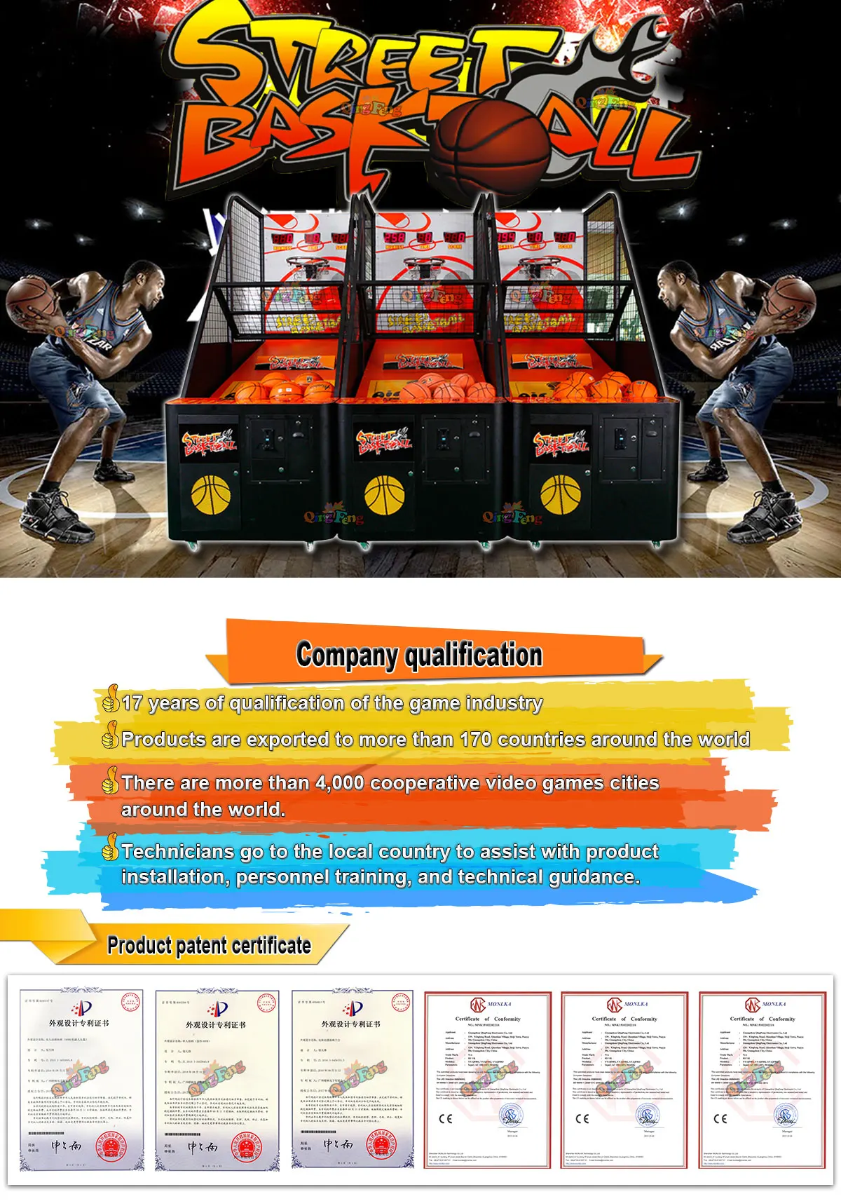 indoor coin operated games arcade crazy hoop street basketball game machine new basketball game machine