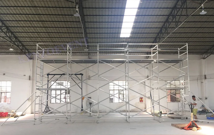 China manufacturer top grade aluminum mini mobile construction scaffold