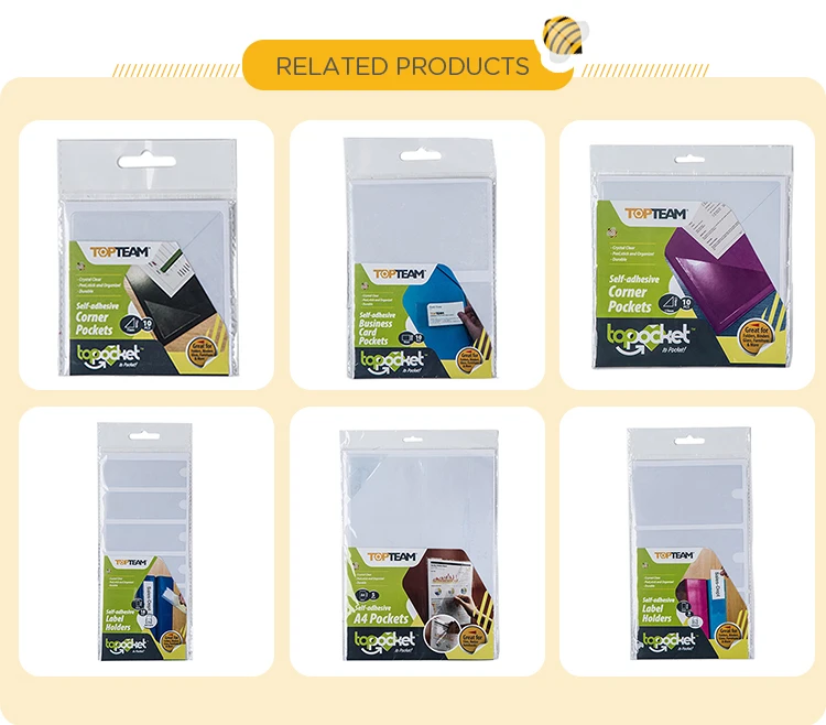 Selfadhesive Business Pvc Plastic Card Pockets2 Card Holder Buy