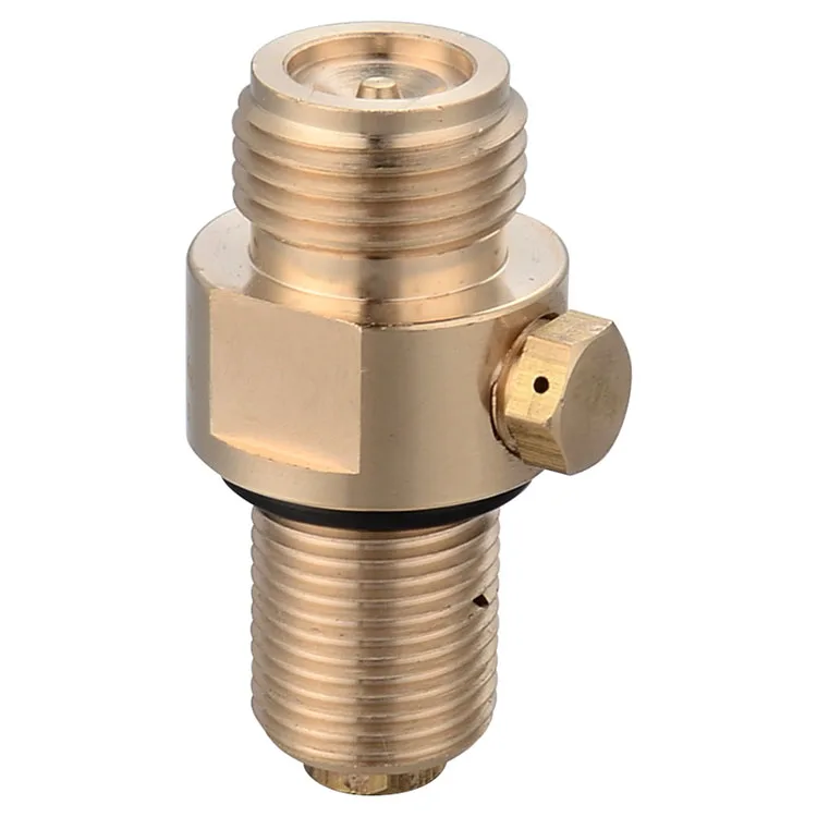 High pressure soda maker cylinder valve for co2