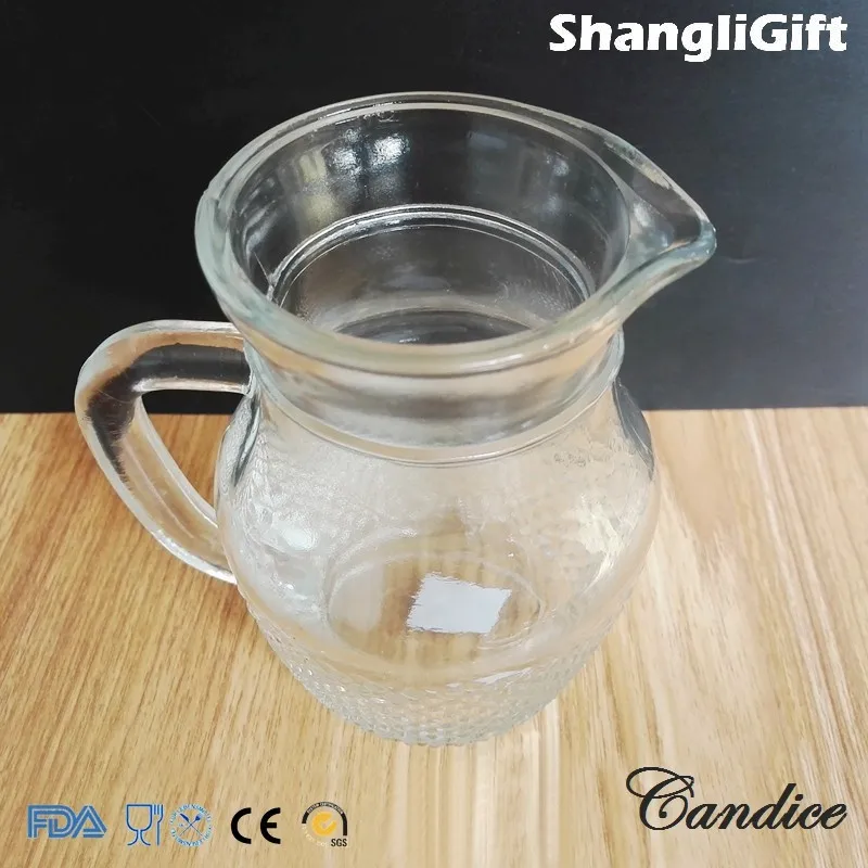 560ml Two Type Glass Drinking Jug 19 Oz Water Pots/bottle With Handle Buy Glass Water Jug With