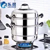 Double Heat Preservation Stainless Steel Food Steamer Soup Pot Steam Pot Set Stock Pot with Steamer Stainless Cookware Set
