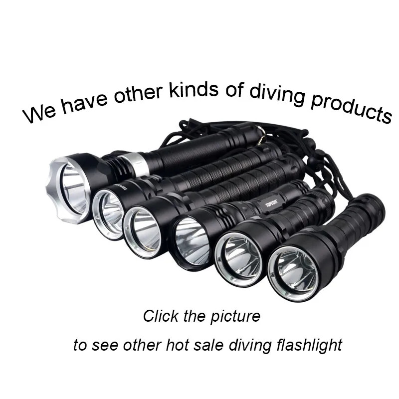 High Power T6 18650 Rechargeable IP68 Underwater Diving Torch LED