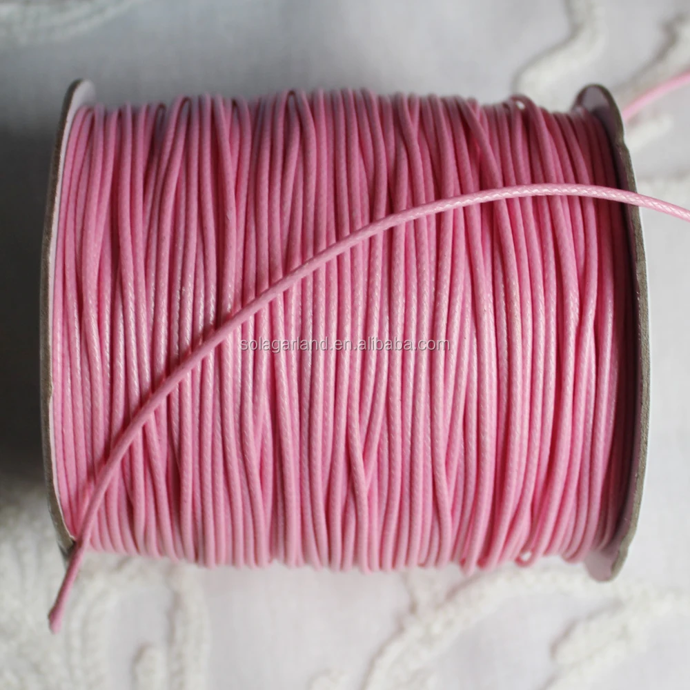 Wax Strings Spool Wax Thread Braided Strings Polyester Cord Wax Linen