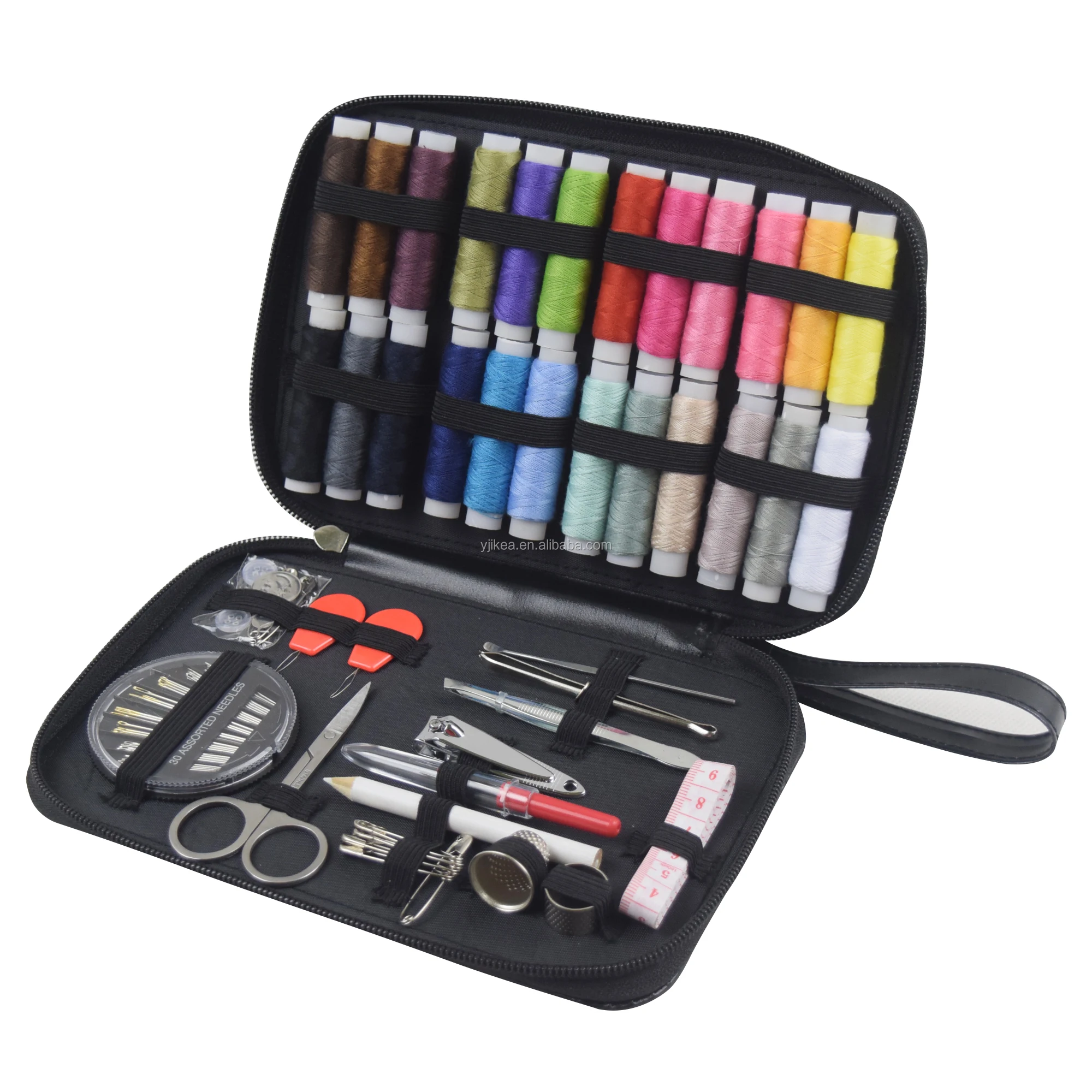 77pcs Kit De Costura,Caixa De Costura Kit Conjunto Básico Para Viajar
