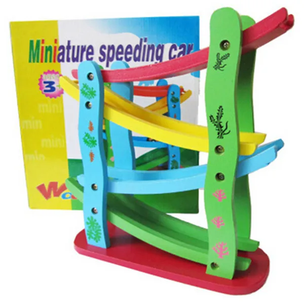 4 Cars Rolling Tower Educational Toy Wooden Craft Car For Kids Buy