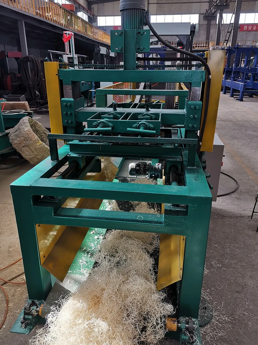 high efficiency wood wool machine