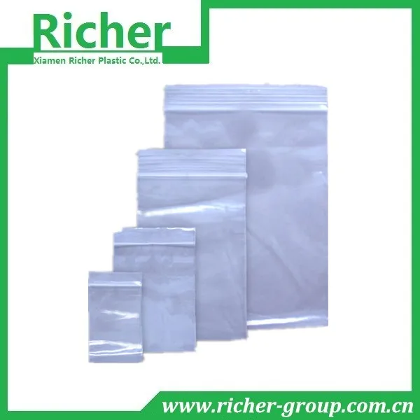 customer printed white EPI zip lock plastic bags 
