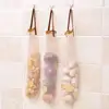 Reusable Kitchen Fruit Vegetable Hanging Storage Mesh Bag Garlic Onion Organizer Storage Bags With Hole Hanging Bag
