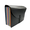 China Wholesale Rainbow 13 pockets A4 Letter Size Expandable Standing Organized Document File Folder With 18 lines Flag