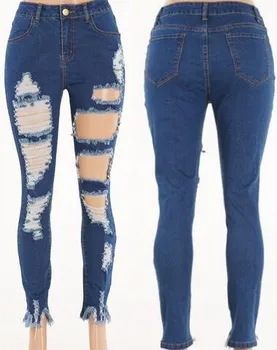 Wonderbaar Hot Koop Casual Bedelaar Oem Vrouwen Jeans 2017 Pent,Hoge Waisted JT-63