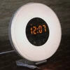 Touch Switch LED Display Wake Up Light Alarm Clock FM Radio With RGB Adjustable Color Changing Atmosphere Lamp