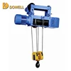 Hot sell md 200kg 220kv wire rope electric hoist with trolley