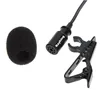 Clip-on Condenser Microphone with 3.5mm Stereo Jack Plug Lavalier Microphone for Tablet PC