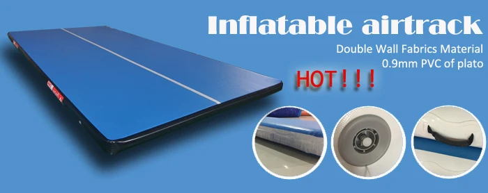 DWF inflatable mattress sport air race track,gym mat inflatable air tumble track