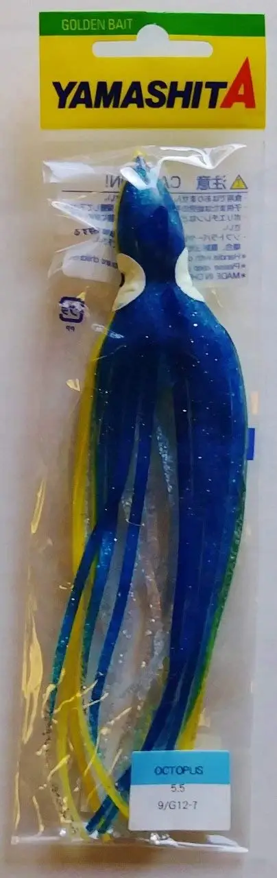 Yamashita Golden Bait Octopus 5.5 Glitter Blue/Silver/Yellow