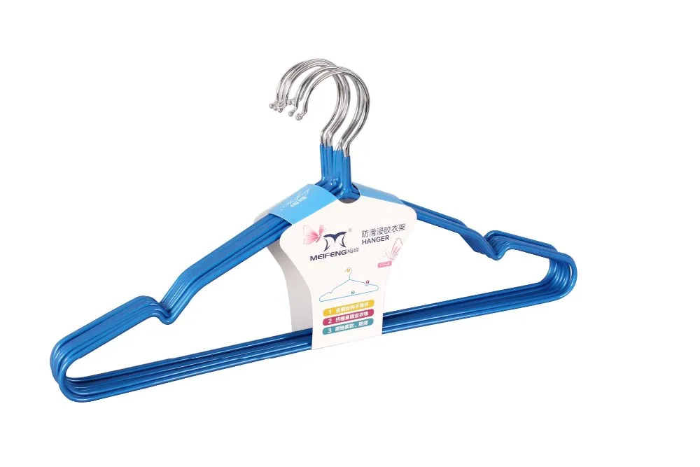 home furniture pvc coated wire hanger for clothes