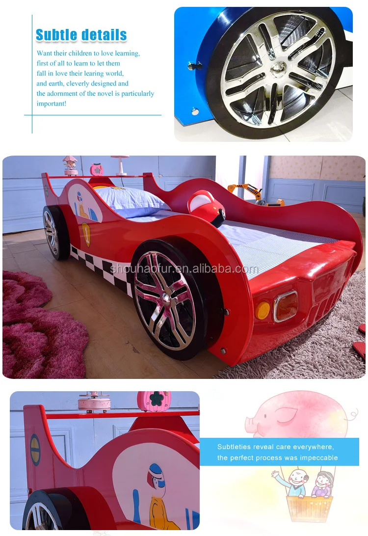 kids race car bed
