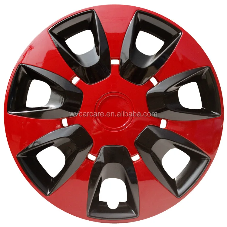 18 Black Plastic Spoke Baby Moon Car Rim Hubcaps / 16 Inch Aftermarket
