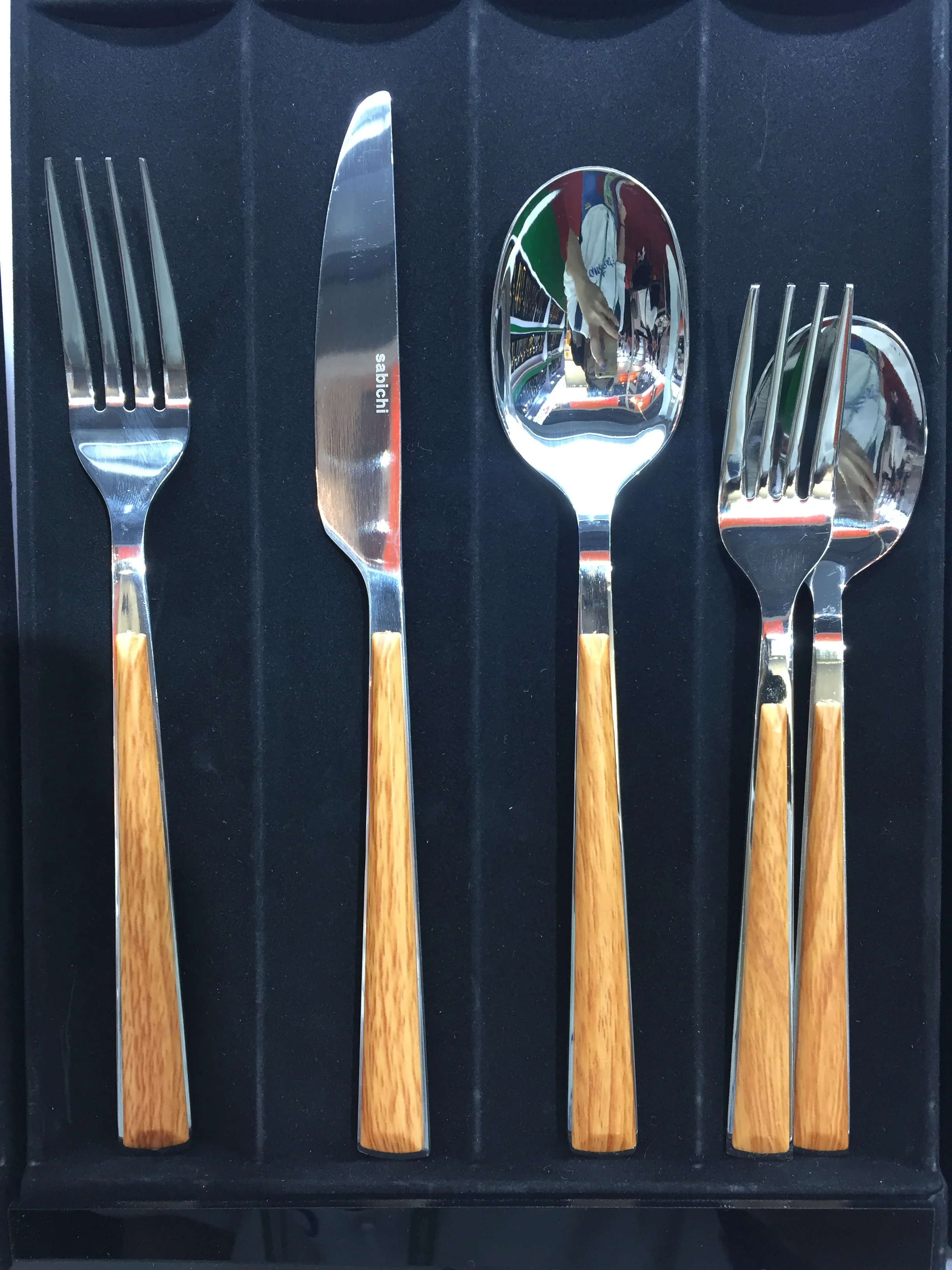 Wedding Flatware Dinner Fork Knife Spoon Gold Silver Cutlery With White Handle