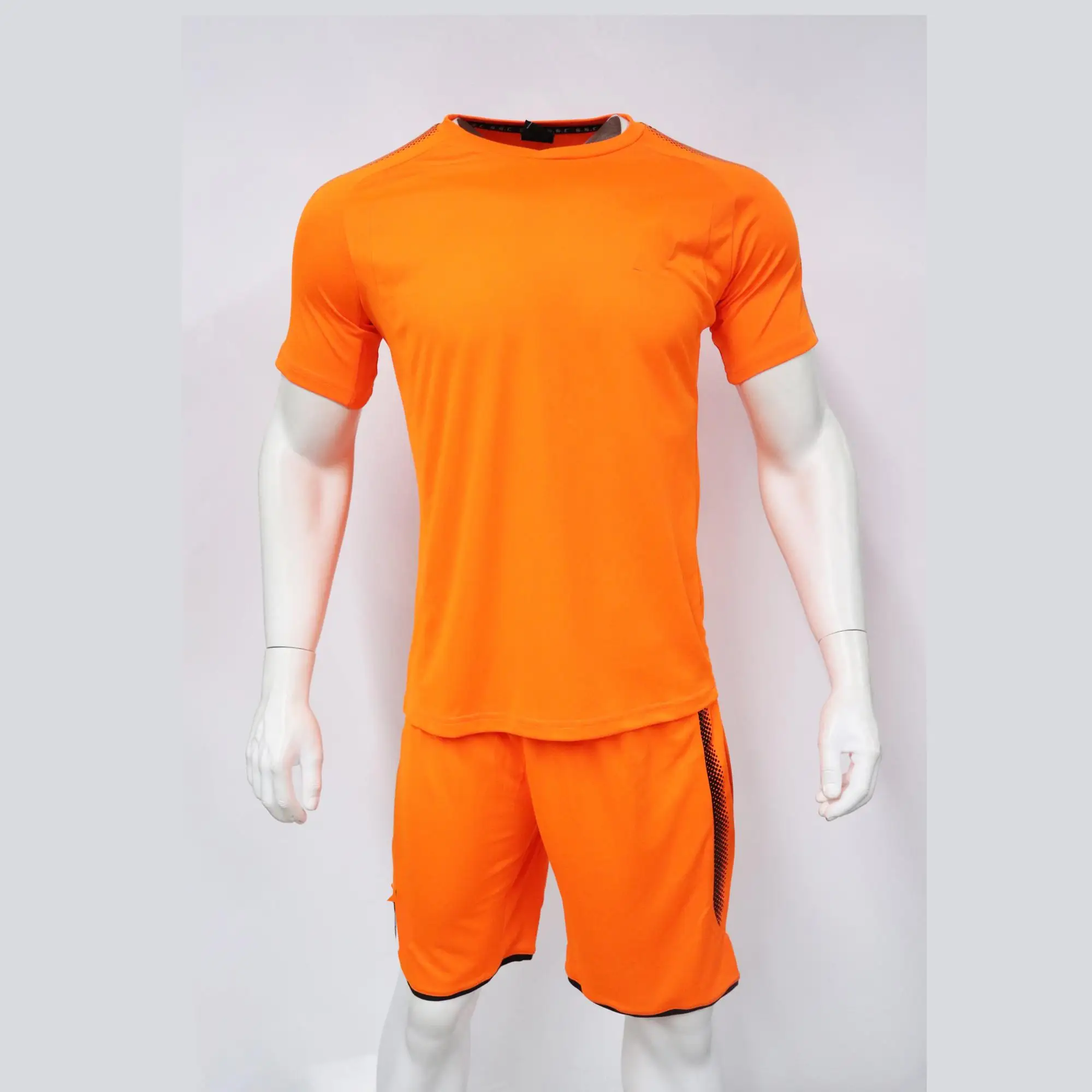 Hot Sale Fashion Plain Usa Black Orange Soccer Jersey Buy Black