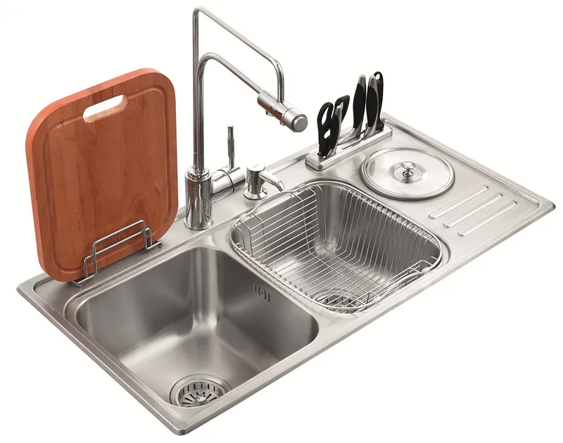 
Customized size 201 SUS kitchen sink stainless steel 304 