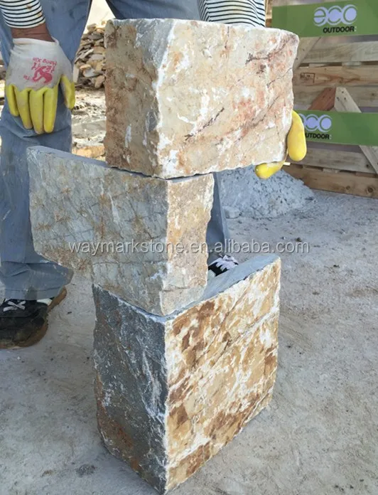 Natural Blue Granite cladding Wall Brick Stone veneers for outdoor wall decoration WSV72