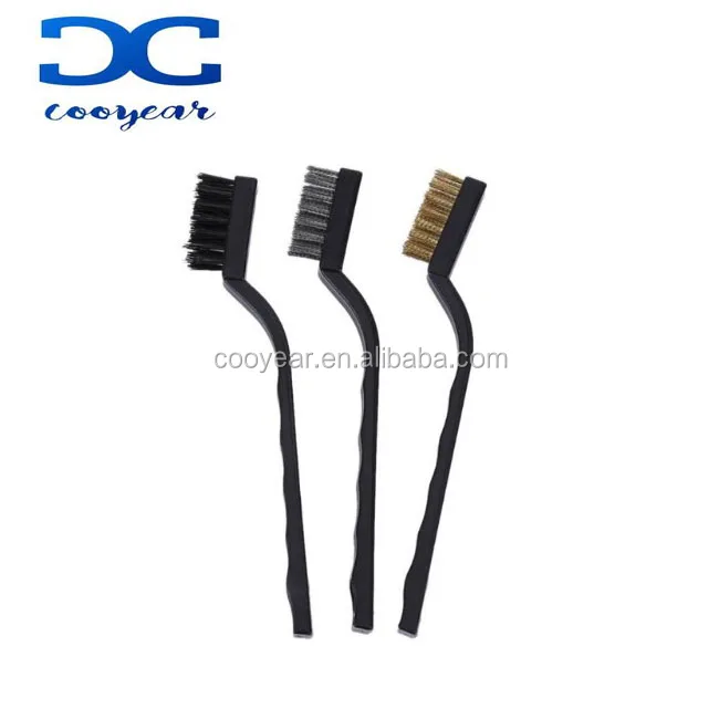Mini Wire /& Nylon Brush Pack Steel Brass Nylon Pack Of 3 Harris Brushes