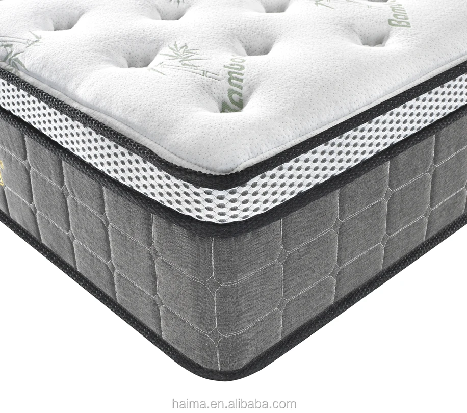 5 Zone Pocket Spring Mattress With Cooling Gel Memory Foam Pillow Top ...