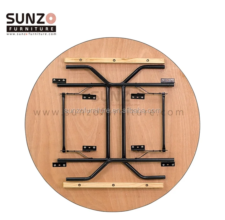 Wooden round table
