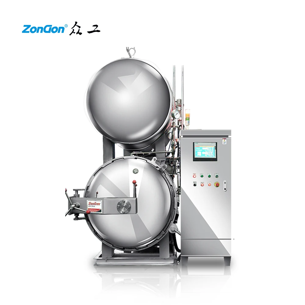Industrial Commercial Bottle Sterilizer Retort Autoclave Food