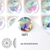 glass AB wonderful color Round wholesale flat back rhinestone buttons