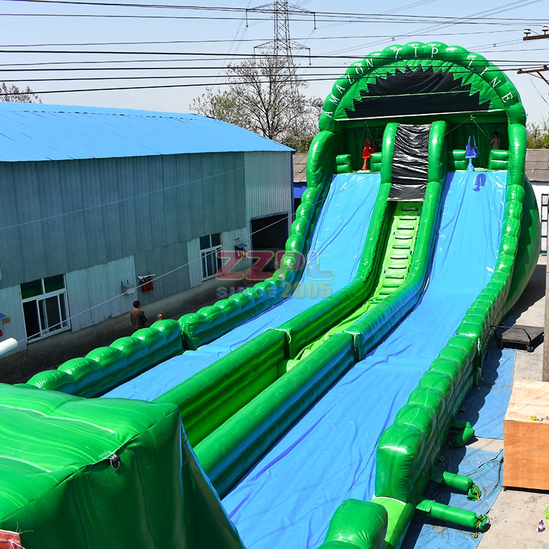 Giant Zip Line Interactive Inflatable Zip Line Game Buy Inflatable