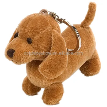 plush dog keychain