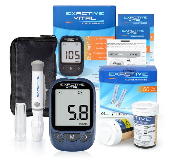 Blood Glucose Meters Monitor Diabetics Test Glycuresis Monitor 50 ...