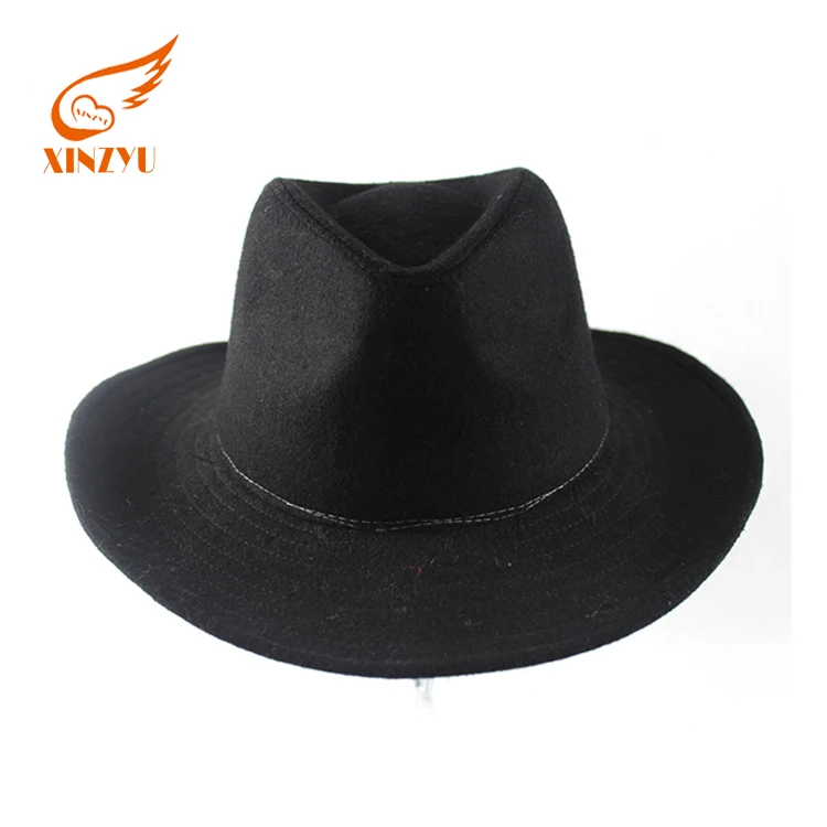 kids black fedora hat