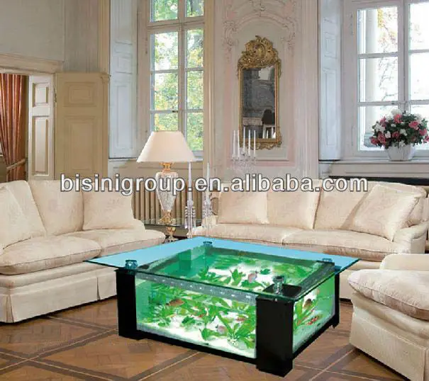 Bisini Luxury Modern Style Acrylic Aquarium Fish Tank Table Bf09 41029 Buy Coffee Table Fish Aquarium Modern Design Acrylic Aquarium Commercial