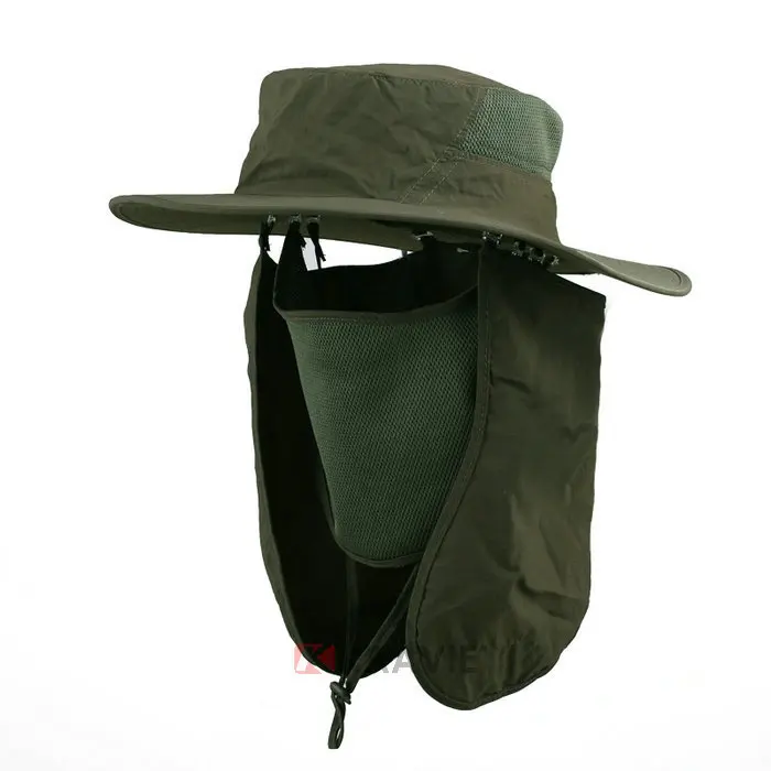 bucket hat with neck cover