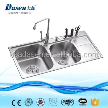Stainless Steel Double Bowl Laundry Cabinet Combo Sink Hole Cover Buy Stainless Steel Double Bowl Sink Laundry Sink Cabinet Combo Sink Hole Cover