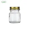 2oz custom clear food storage glass jars with lids