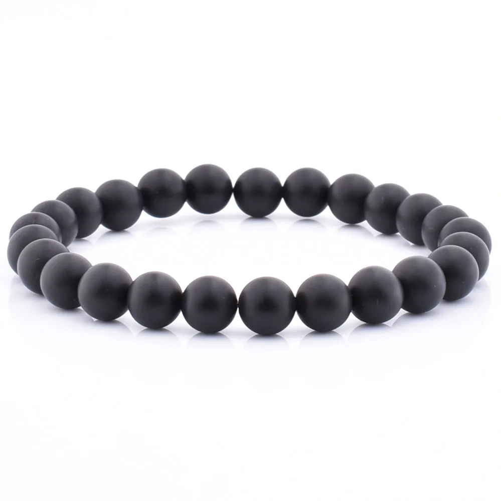 Newest Gemstone Design Pure Snowflake Stone Bead Bracelet For Christmas Gift