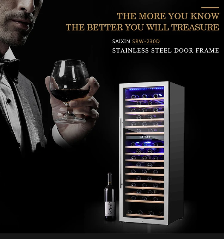 Tall Wine Cooler Compressor Wine Cooler 230 Bottles Srw230d Buy Tall
