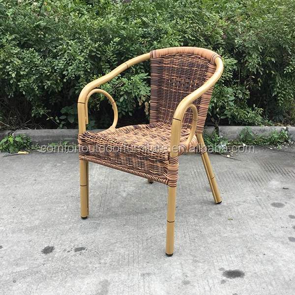 Faux Bamboo Rattan Cafe Chair With Dia3.8mm Round Rattan Buy Cafe