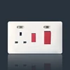 45A cooker switch pc white series