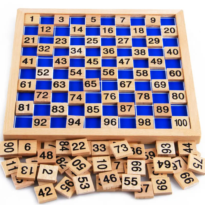 Free delivery monterey spindle AIDS wooden toys 1 100 digital continuous board children s educational board