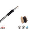 Communication 100 meter 50 ohm 0.8mm Bare Copper plenum rated rg59 rg6 tri shield coax cable