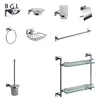 Hot sale Modern Bath Accessories Products Chrome Plated Wall-Mounted Bathroom Accessories Sets for hotel