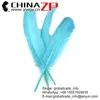 CHINAZP Feather Exporting Good Quality Dyed Light Blue Wild Solid Color Turkey Pointers Wing Quill Feathers