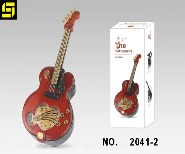 Musical Instrument Toys Mini Bass Guitar Toys Custom Music Box Toys For